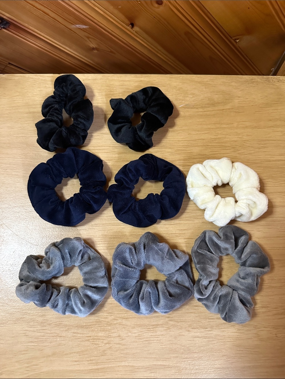 Assorted Soft Velvety Hair Scrunchies